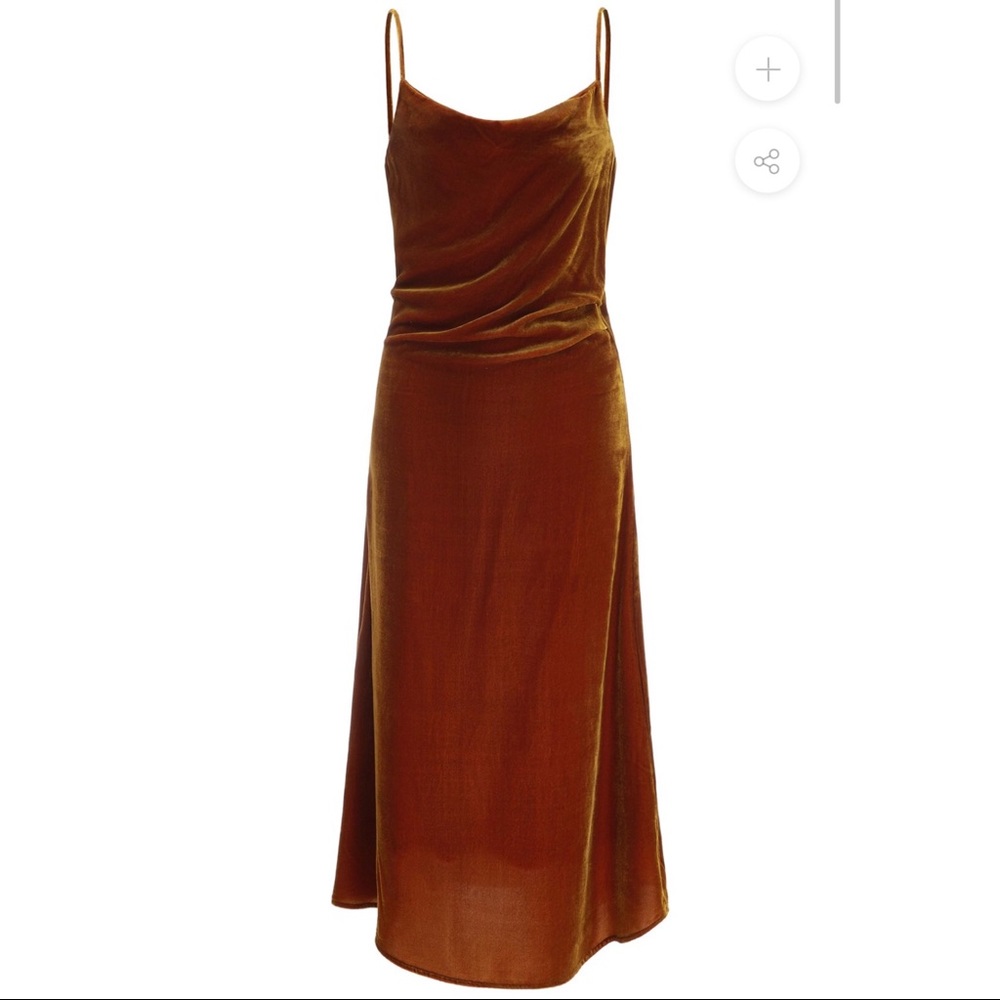JNSQ Seville Dress in Amber (velvet!)